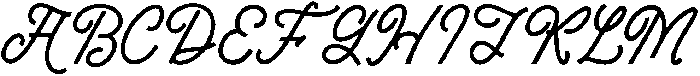 Ocean Charm Script otf (400) Font UPPERCASE
