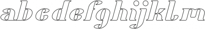 Oceanography-Hollow otf (400) Font LOWERCASE