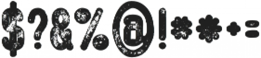 Ocela Bold Grunge otf (700) Font OTHER CHARS