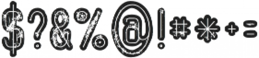 Ocela Bold Inline Grunge otf (700) Font OTHER CHARS