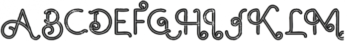 Ocela Bold Inline Grunge otf (700) Font UPPERCASE
