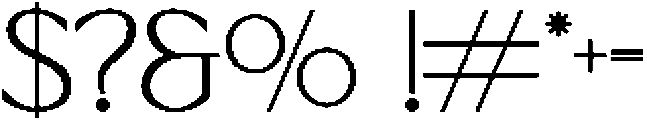 Ochra-Bold otf (700) Font OTHER CHARS