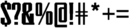 Octacore Regular otf (400) Font OTHER CHARS