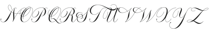 Octagon Calligraphy Regular otf (400) Font UPPERCASE