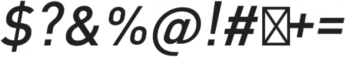 Octanis Serif Italic otf (400) Font OTHER CHARS