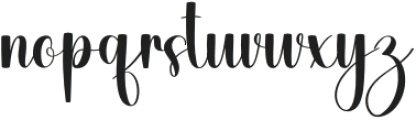 October Wedding Regular otf (400) Font LOWERCASE