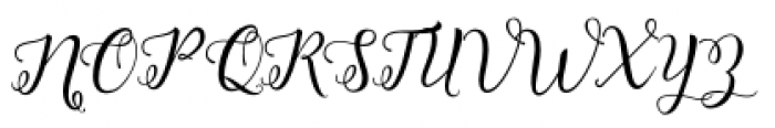 Octavia Script Standard Font UPPERCASE