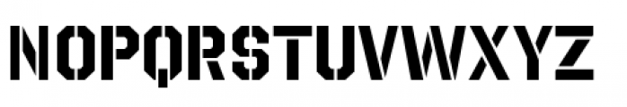 Octin Stencil Bold Font LOWERCASE