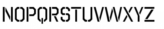 Octin Stencil Regular Font LOWERCASE