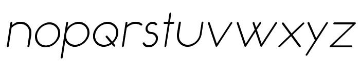 Occupied Italic Font LOWERCASE