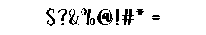 Oceangraphy Font OTHER CHARS