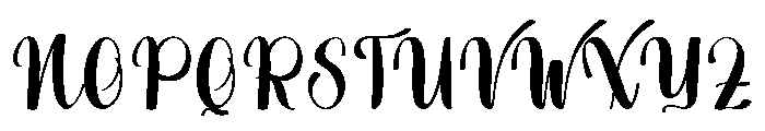 Oceangraphy Font UPPERCASE