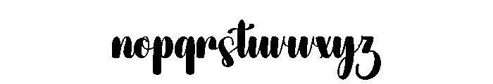 Oceangraphy Font LOWERCASE