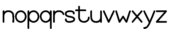 Oceanographic Font LOWERCASE