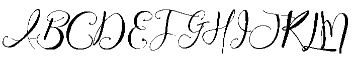 Ochre Script Font UPPERCASE