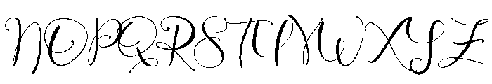 Ochre Script Font UPPERCASE