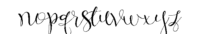 Ochre Script Font LOWERCASE