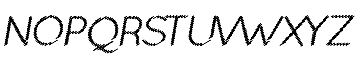 Ocie Normal Italic Font UPPERCASE