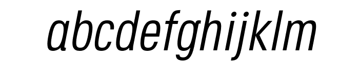Octagen Light Light Italic Font LOWERCASE