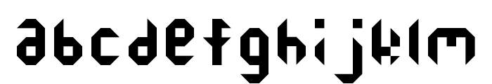 Octagon Regular Font LOWERCASE