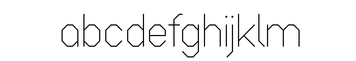 Octagonal Light Font LOWERCASE
