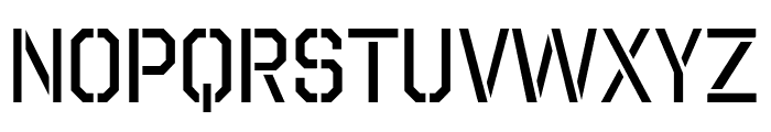 OctinStencilRg-Regular Font LOWERCASE