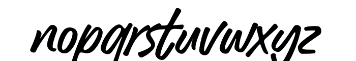 October Wish Font LOWERCASE