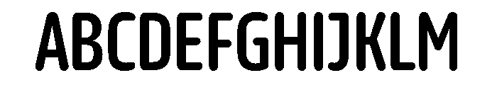 October Compressed Devanagari Bold Font UPPERCASE