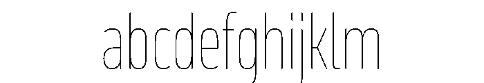 October Compressed Devanagari Hairline FONT