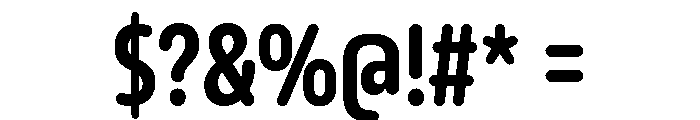 October Compressed Devanagari Heavy Font OTHER CHARS