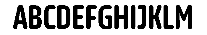 October Compressed Devanagari Heavy Font UPPERCASE