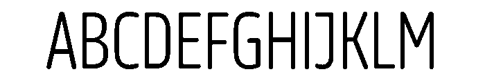 October Compressed Devanagari Light Font UPPERCASE