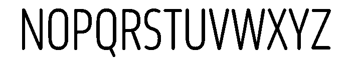 October Compressed Devanagari Light Font UPPERCASE