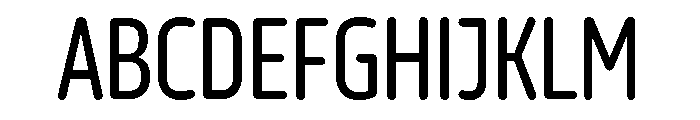 October Compressed Devanagari Regular Font UPPERCASE