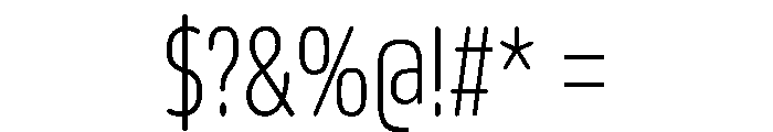 October Compressed Gujarati ExtraLight Font OTHER CHARS