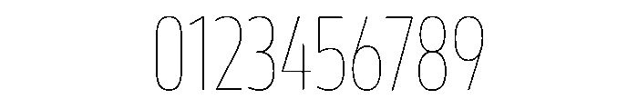 October Compressed Gujarati Hairline Font OTHER CHARS