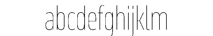 October Compressed Gujarati Hairline FONT