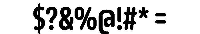 October Compressed Gujarati Heavy Font OTHER CHARS
