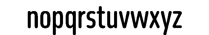 October Compressed Gujarati Medium Font LOWERCASE
