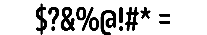 October Compressed Kannada Bold Font OTHER CHARS