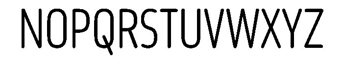 October Compressed Kannada Light Font UPPERCASE