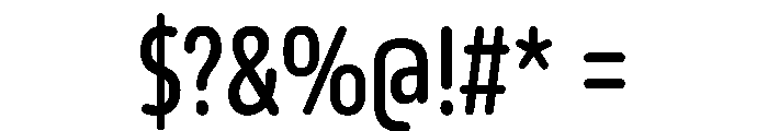 October Compressed Kannada Medium Font OTHER CHARS