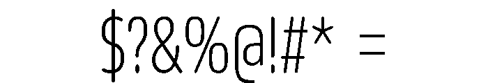 October Compressed Meetei Mayek ExtraLight Font OTHER CHARS