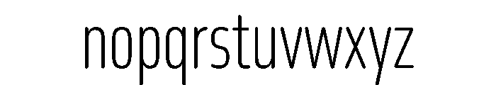 October Compressed Odia ExtraLight Font LOWERCASE