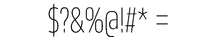 October Compressed Odia Thin Font OTHER CHARS