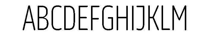 October Compressed Tamil ExtraLight Font UPPERCASE