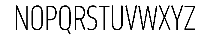 October Compressed Tamil ExtraLight Font UPPERCASE