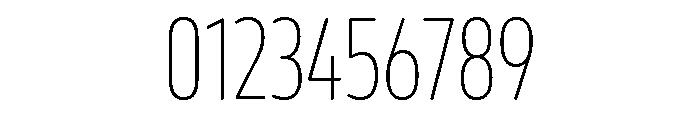 October Compressed Tamil Thin Font OTHER CHARS
