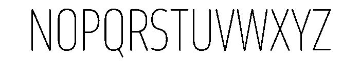 October Compressed Tamil Thin Font UPPERCASE