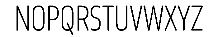 October Compressed Telugu ExtraLight Font UPPERCASE